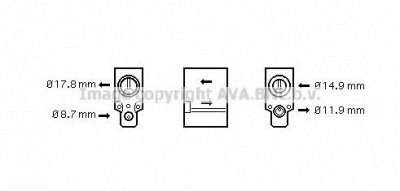 AVA QUALITY COOLING rt1336 -  Расширительный клапан, кондиционер